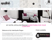 Tablet Screenshot of hotelapollon.cz